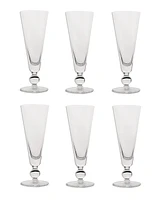 Costa Nova Champagne Flutes, Set of 6