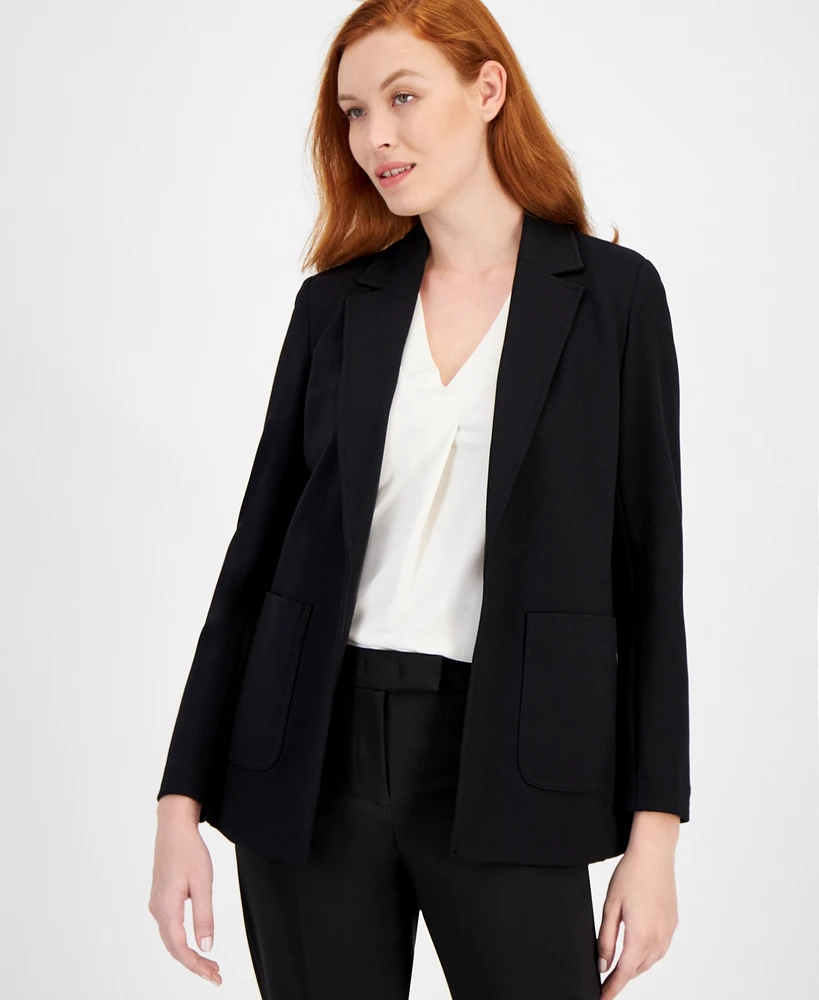 Anne Klein Women's Compression Notched Collar Blazer