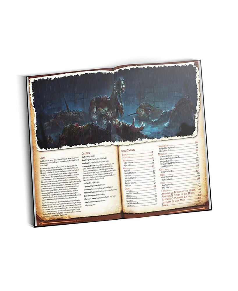 Nord Games Ultimate Bestiary Revenge of the Horde Rpg Supplement Book