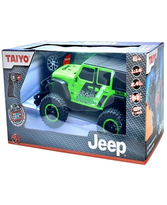 Toy Shock Jeep Wrangler Sahara Unlimited Green Rc Car