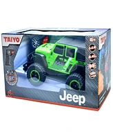 Toy Shock Jeep Wrangler Sahara Unlimited Green Rc Car