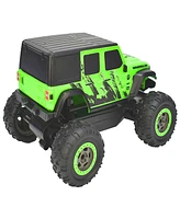 Toy Shock Jeep Green Wrangler Sahara Unlimited Rc Car