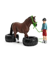 Schleich Farm World Pony Agility Race Figure Set 42482