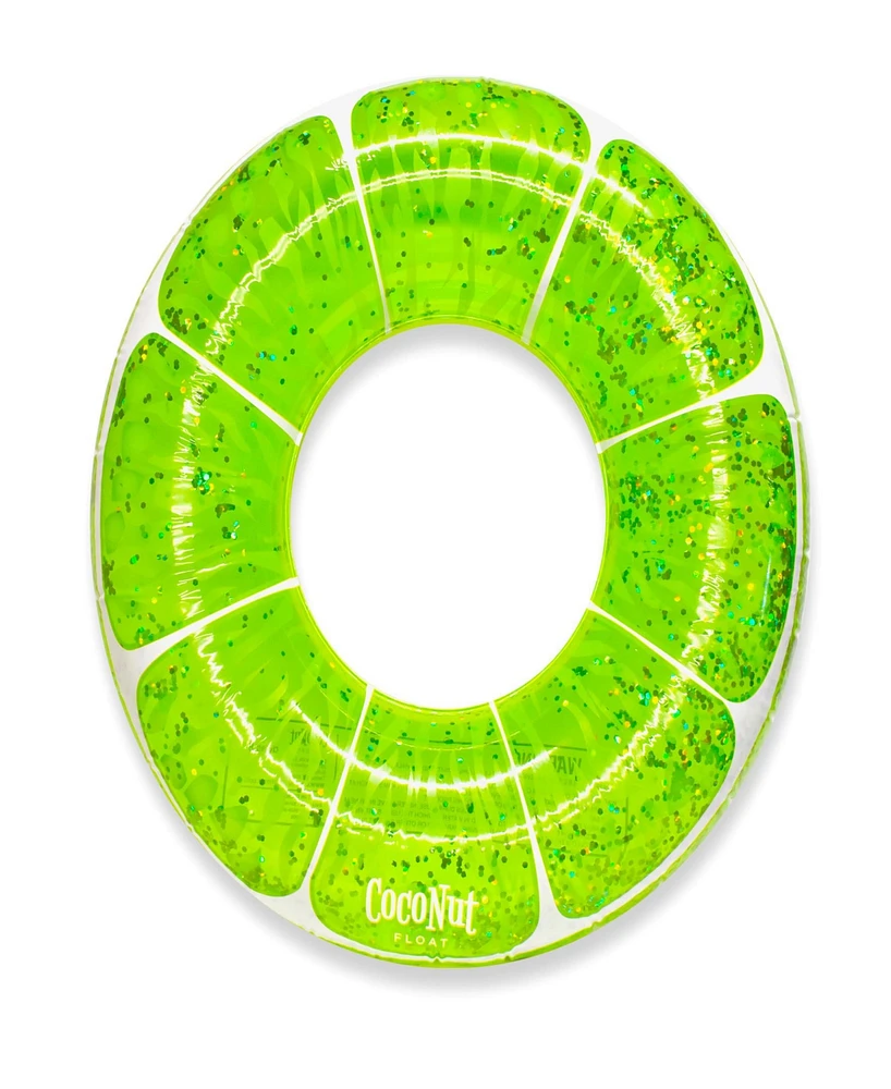 CocoNut Outdoor Lime Green Glitter Pool Ring Float