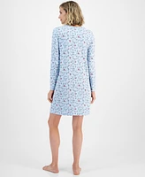 Charter Club Women's Soft Knit Printed Sleepshirt, Created for Macy's