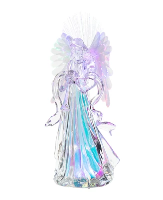 Glitzhome 12 H Acrylic Light Emitting Diode Color Changing Lighted Tabletop Angel Figurine