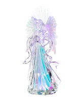 Glitzhome 12 H Acrylic Light Emitting Diode Color Changing Lighted Tabletop Angel Figurine