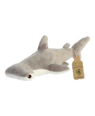 Aurora Medium Eco Softies 8" Hammerhead Shark Eco Nation Eco-Friendly Plush Toy Gray 10"