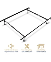 Clara Clark Heavy Duty 4 Lag Adjustable Steel Bed Base - Universal Twin & Full