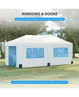 Spacious Pop-Up Instant Shade Canopy with Custom Height Adjustments