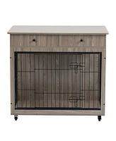 Streamdale Furniture Spacious & Stylish Dog Crate with Storage, Waterproof and Chew Resistant