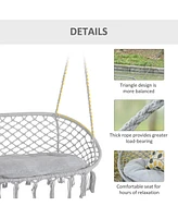 Boho Macrame Hammock Swing Chair Stylish, Comfortable, and Two-Seater