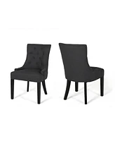 Simplie Fun Contemporary Tufted Dining Chair with Buttonless Diamond Stitch and Tapered Legs