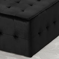 Oversized Tufted Velvet Ottoman for Comfort & Style