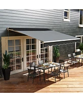 Streamdale Furniture Motorized Retractable Patio Awning Customizable Shade Protection