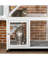 Streamdale Furniture Spacious Outdoor Catio for Play & Shelter