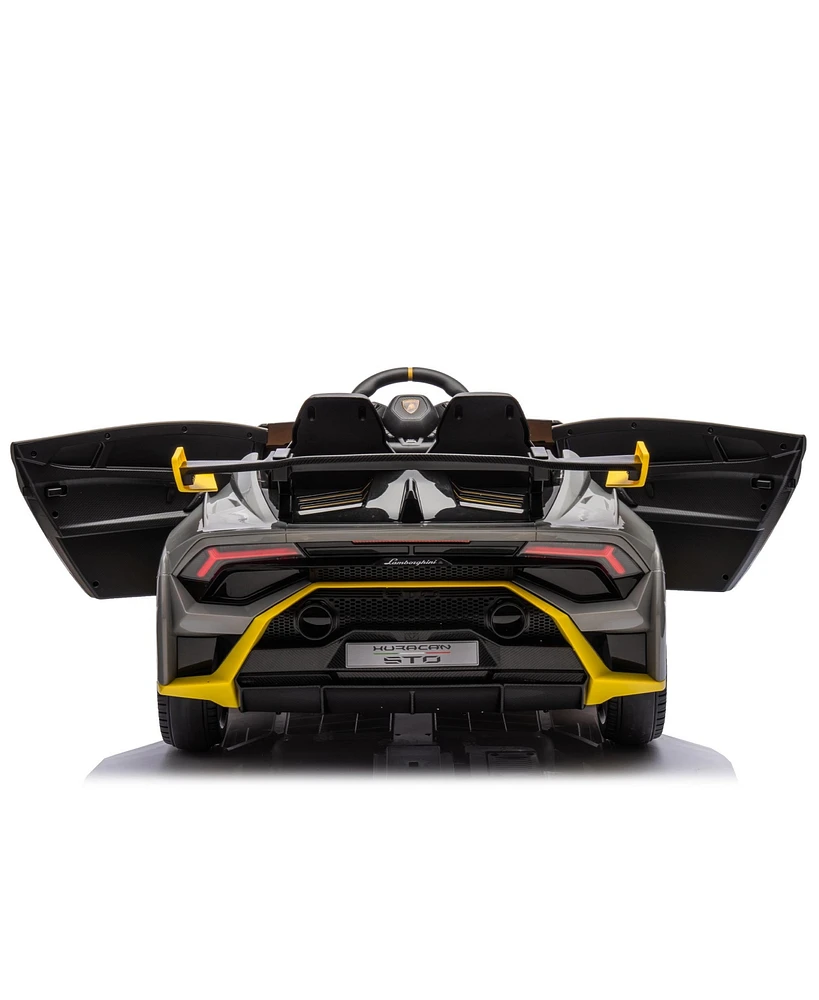 Simplie Fun Lamborghini-Inspired Ride-On Car with Usb, Bluetooth, Drifting