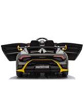 Simplie Fun Lamborghini-Inspired Ride-On Car with Usb, Bluetooth, Drifting