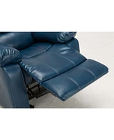Charlotte Navy Blue Leather Gel Recliner