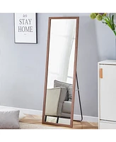 Streamdale Furniture Eco-Friendly Solid Wood Wall Mirror with Easy Assembly