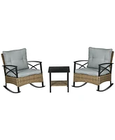 2-Person Rocking Porch Set Comfort and Style for Outdoor Relaxation