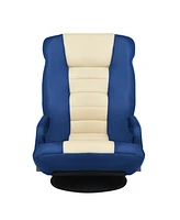 Costway 360-Degree Swivel Gaming Floor Chair with Foldable Adjustable