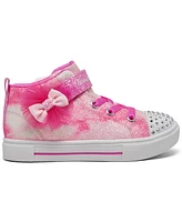 Skechers Toddler Girl's Twinkle Toes: Sparks - Ombre Dazzle High Top Light-Up Stay-Put Casual Sneakers from Finish Line