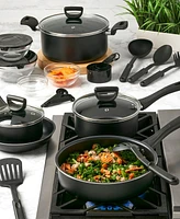 Basic Essentials 32-Pc. Nonstick Aluminum Cookware Set