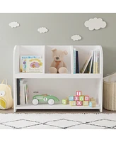 Streamdale Furniture 4-Compartment Kids Bookcase & Toy Organizer