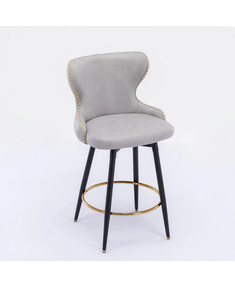 Simplie Fun Modern 25" Swivel Bar Chairs