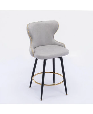 Simplie Fun Modern 25" Swivel Bar Chairs