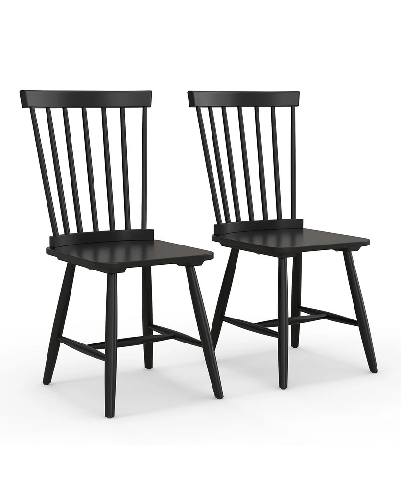 Slickblue Set of 2 Windsor Dining Chairs with High Spindle Back