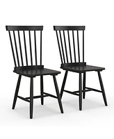 Slickblue Set of 2 Windsor Dining Chairs with High Spindle Back