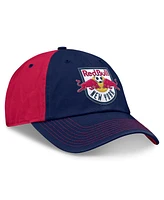 Fanatics Men's Navy/Red New York Red Bulls Iconic Blocked Fundamental Adjustable Hat