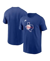 Nike Men's Royal Texas Rangers Cooperstown Collection Team Logo T-Shirt