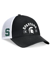 Top of the World Men's Black/White Michigan State Spartans Free Kick Trucker Adjustable Hat