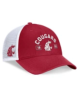 Top of the World Men's Crimson/White Washington State Cougars Free Kick Trucker Adjustable Hat