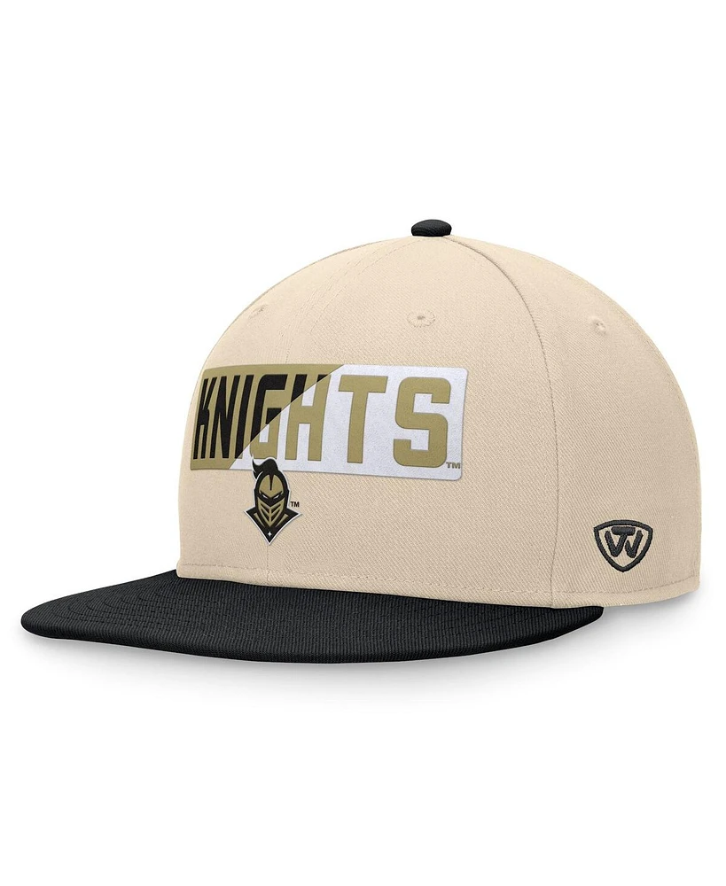 Top of the World Men's Khaki Ucf Knights Goalaso Snapback Hat