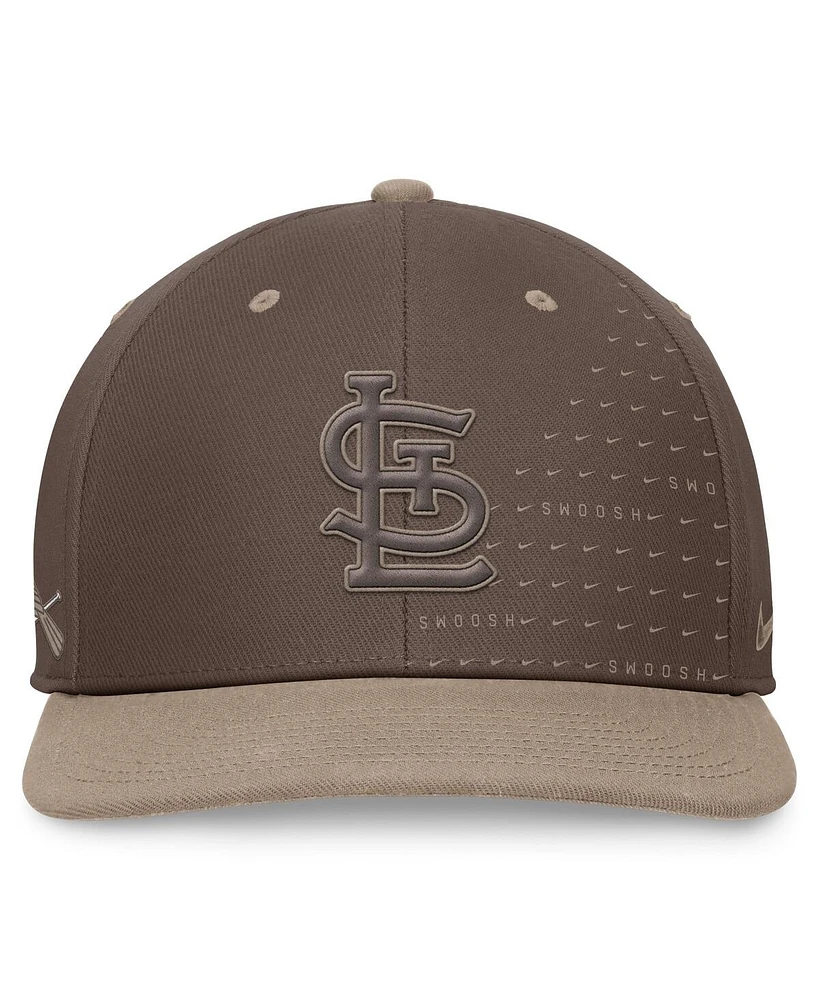 Nike Men's Brown St. Louis Cardinals Statement Ironstone Pro Performance Snapback Hat