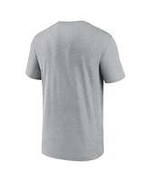 Nike Men's Heather Gray Duke Blue Devils Primetime Legend Logo T-Shirt