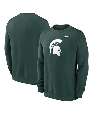 Nike Men's Green Michigan State Spartans Primetime Evergreen Fleece Pullover Sweatshirt