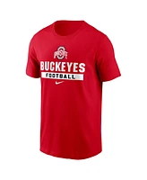 Nike Men's Scarlet Ohio State Buckeyes Football T-Shirt