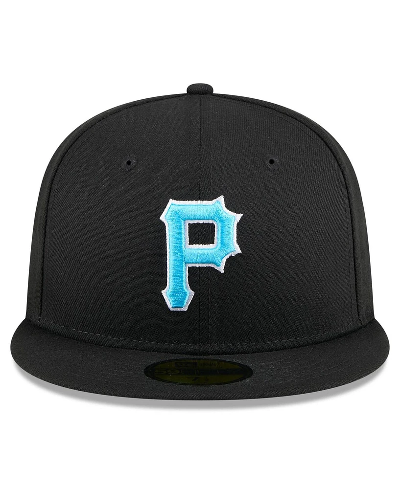 New Era Men's Black Pittsburgh Pirates 2024 Father's Day 59FIFTY Fitted Hat