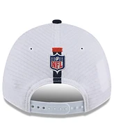 New Era Men's White/Navy Chicago Bears 2024 Nfl Training Camp 9FORTY Adjustable Hat
