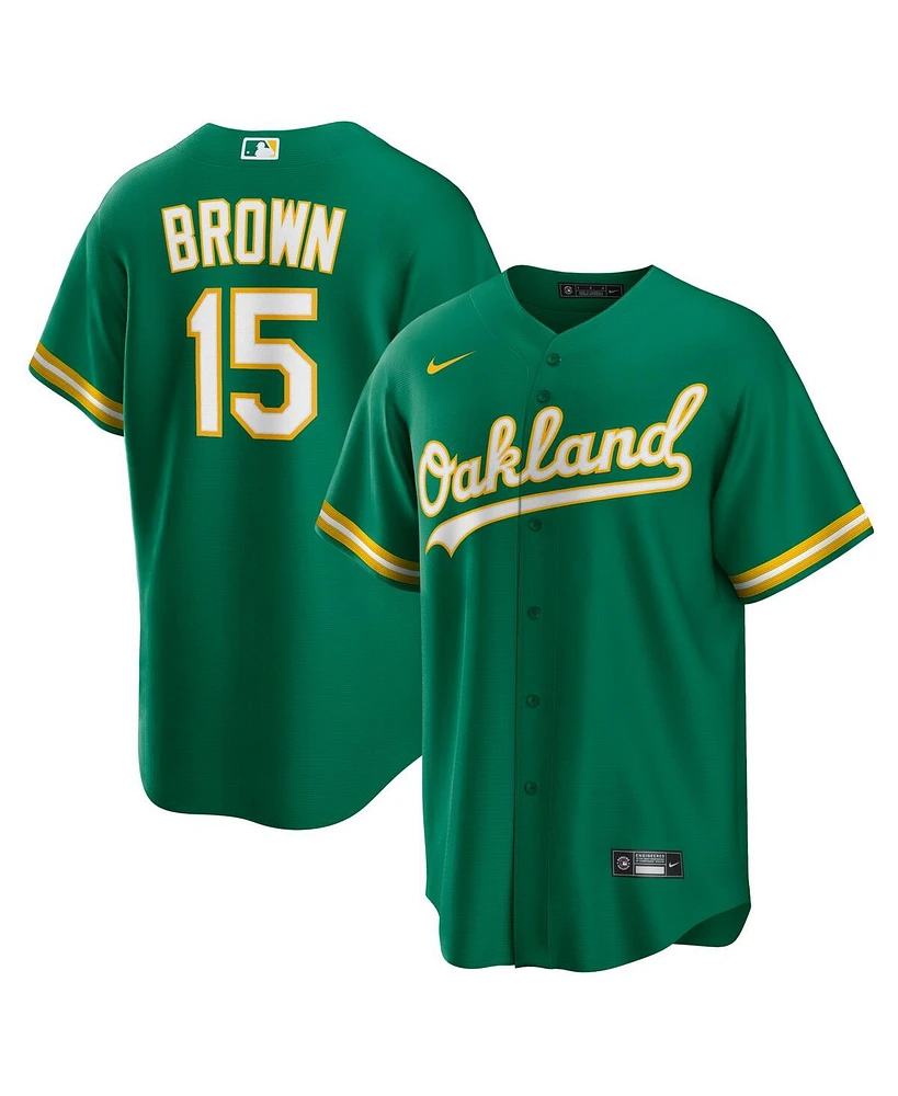 Nike Men's Seth Brown Kelly Green Oakland Athletics Alternate Replica Jersey