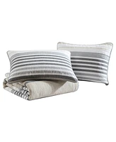 Nautica Dover Stripe Reversible Piece Quilt Set