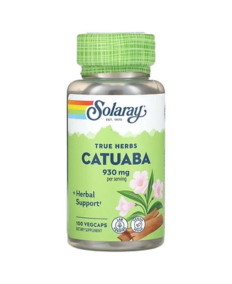 Solaray True Herbs Catuaba 930 mg - 100 VegCaps (465 mg per Capsule) - Assorted Pre