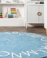 Nuloom Discovery Kids 6'x6' Round Area Rug