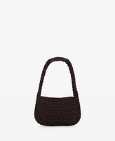 Mango Women's Crochet Handbag