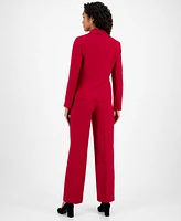 Le Suit Women's Seamed Peplum Pantsuit